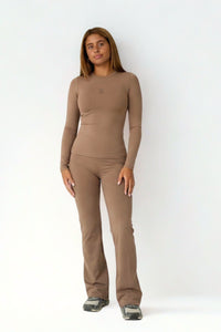 Formé Embossed Icon Flare Trouser